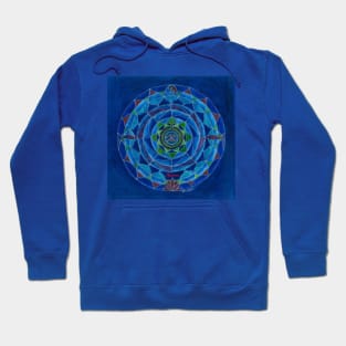 Aquarius horoscope free-hand mandala -Renate van Nijen Hoodie